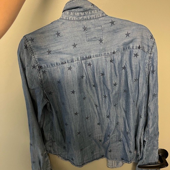 Rails star print chambray blouse - Picture 2 of 7